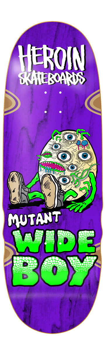 スケートボード HEROIN SKATEBOARDS MUTATED WIDEBOY10.28 Heroin Skateboards Mutant Wide Boy Deck 10.28