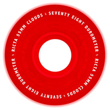 Load image into Gallery viewer, Ricta Clouds Glow in the Dark Red 55mm 78a