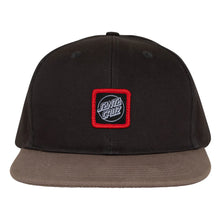 Load image into Gallery viewer, Santa Cruz Classic Dot Cruz Label Snapback Hat Black/Saddle
