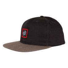 Load image into Gallery viewer, Santa Cruz Classic Dot Cruz Label Snapback Hat Black/Saddle