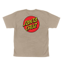 Load image into Gallery viewer, Santa Cruz Youth Classic Dot S/S T-Shirt - Sand