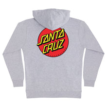 Load image into Gallery viewer, Santa Cruz Classic Dot Youth P/O Hoodie Grey Heather