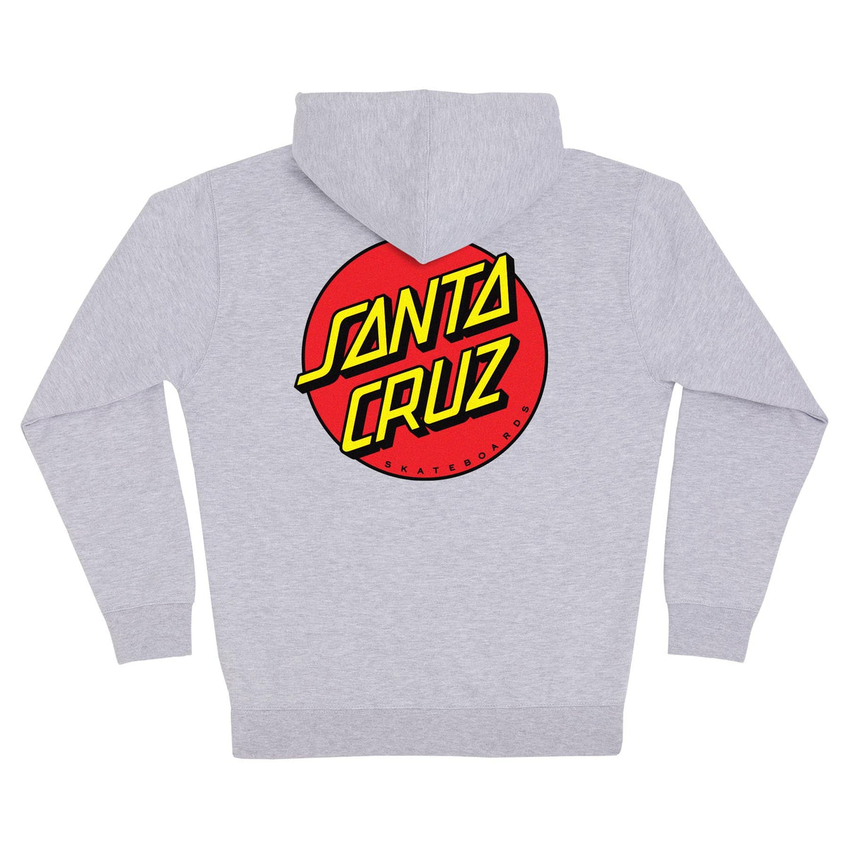 Santa Cruz Classic Dot Zip Hoodie Heather Grey – Skateworks