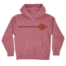Load image into Gallery viewer, Santa Cruz Classic Dot Youth P/O Hoodie Pigment Maroon