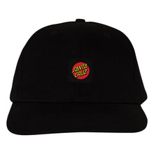 Load image into Gallery viewer, Santa Cruz Classic Dot Cruz Label Snapback Hat Black