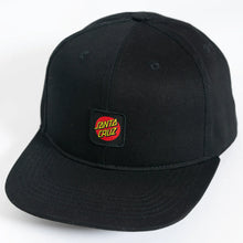 Load image into Gallery viewer, Santa Cruz Classic Dot Cruz Label Snapback Hat Black