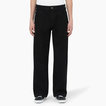 Load image into Gallery viewer, Dickies Loose Fit Mens Skateboarding Wingville Denim Pant - Black Denim