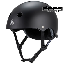 Load image into Gallery viewer, Triple-8 Deep Cover Certified Helmet - Matte Black