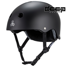 Load image into Gallery viewer, Triple-8 Deep Cover Helmet - Matte Black
