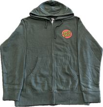 Load image into Gallery viewer, Santa Cruz Classic Dot Zip Hoodie Alpine Green