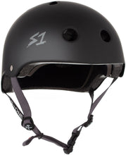 Load image into Gallery viewer, S-One Lifer Helmet - Black Matte with Grey Straps