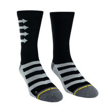 Load image into Gallery viewer, Merge4 - Performance Black Crew Sock