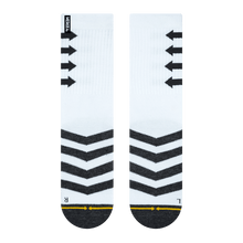 Load image into Gallery viewer, Merge4 - Performance White Crew Sock