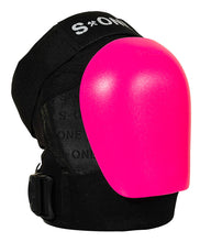 Load image into Gallery viewer, S-One Pro Knee Pads Gen 4.5 - Black w/ Pink Knee Caps