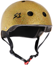 Load image into Gallery viewer, S-One Mini Lifer Kids Helmet - Gold Gloss Glitter