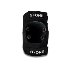 Load image into Gallery viewer, S-One Pro Elbow Pads Black with Black Cap