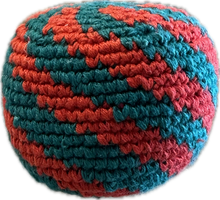 Load image into Gallery viewer, World Footbag Boota Bag Crochet Footbag