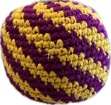 Load image into Gallery viewer, World Footbag Boota Bag Crochet Footbag