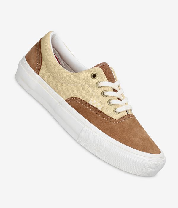 vans era suede buck tobacco brown Skate Shoes Round toe Vans Skate Era Nubuck/Canvas Brown
