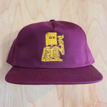 Load image into Gallery viewer, Skateworks X Todd Francis Sketchy Skate Shop Day Snapback Hat Maroon
