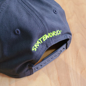 Skateworks X Todd Francis Sketchy Skate Shop Day Snapback Hat Grey
