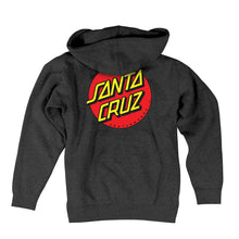 Load image into Gallery viewer, Santa Cruz Classic Dot Youth P/O Hoodie Charcoal Heather
