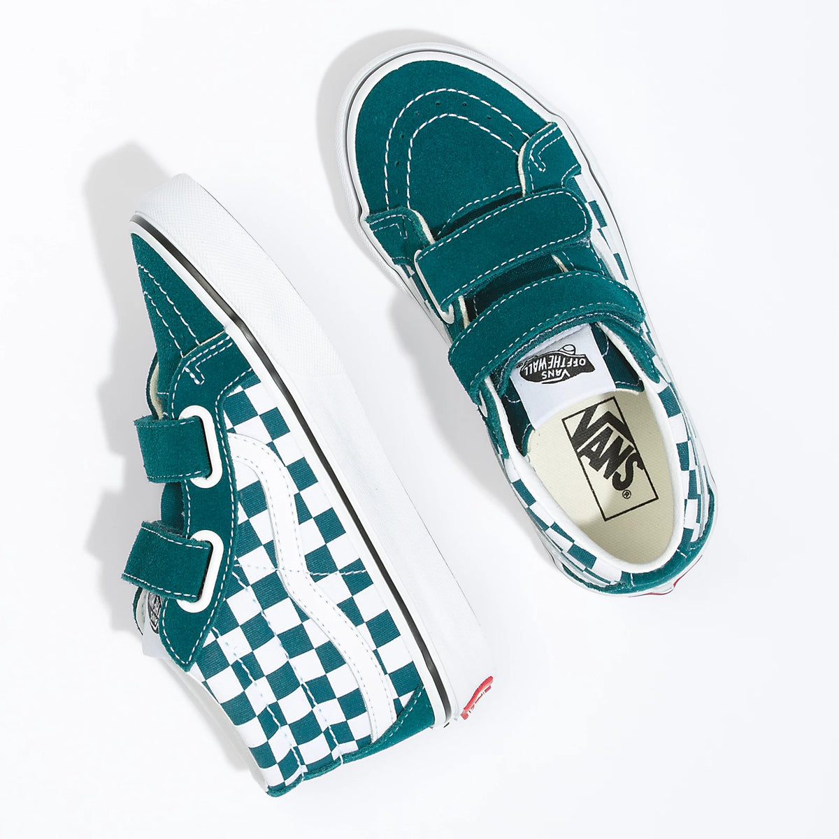 Vans sales velcro checkerboard