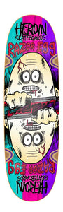 Heroin Skateboards Razoregg Symmetrical Spliced Deck 9.5"