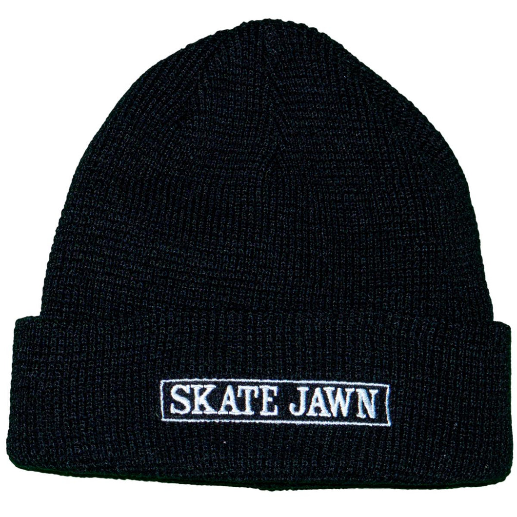 Skate Jawn Cover Box Thermal Knit Beanie - Black