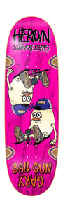 Heroin Skateboards Bail Gun Gary 4 Symmetrical Deck 9.75"