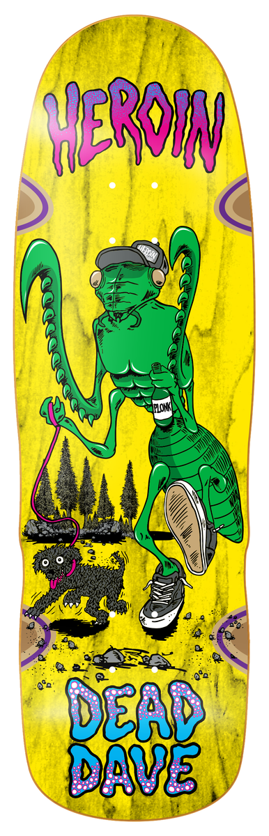 Heroin Skateboards Dead Dave Bug Deck 10.1