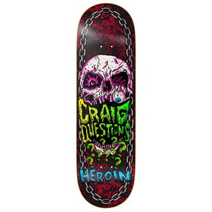 Heroin Skateboards Craig Questions Knock Off Deck 9.25"