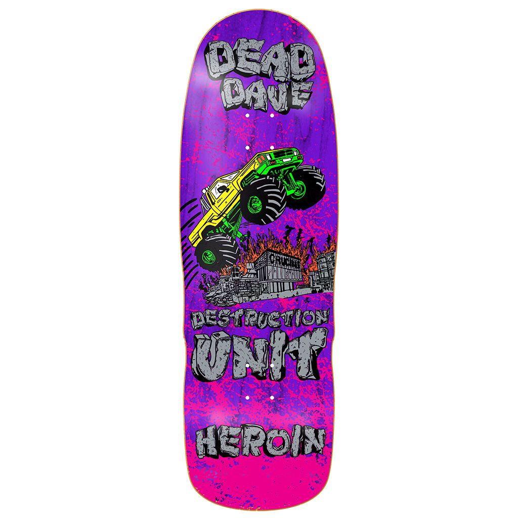Heroin Skateboards Dead Dave Knock Off Deck 10.1