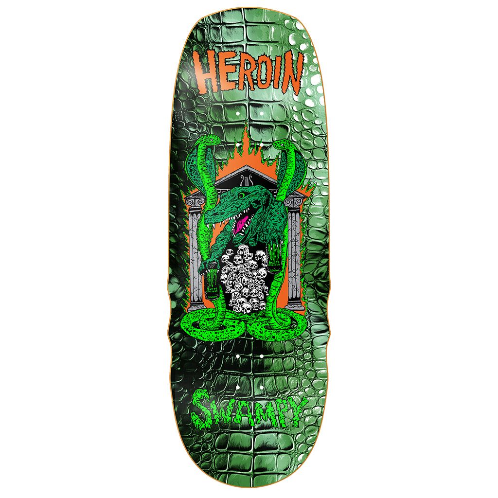 Heroin Skateboards Swampy Knock Off Deck 10.6