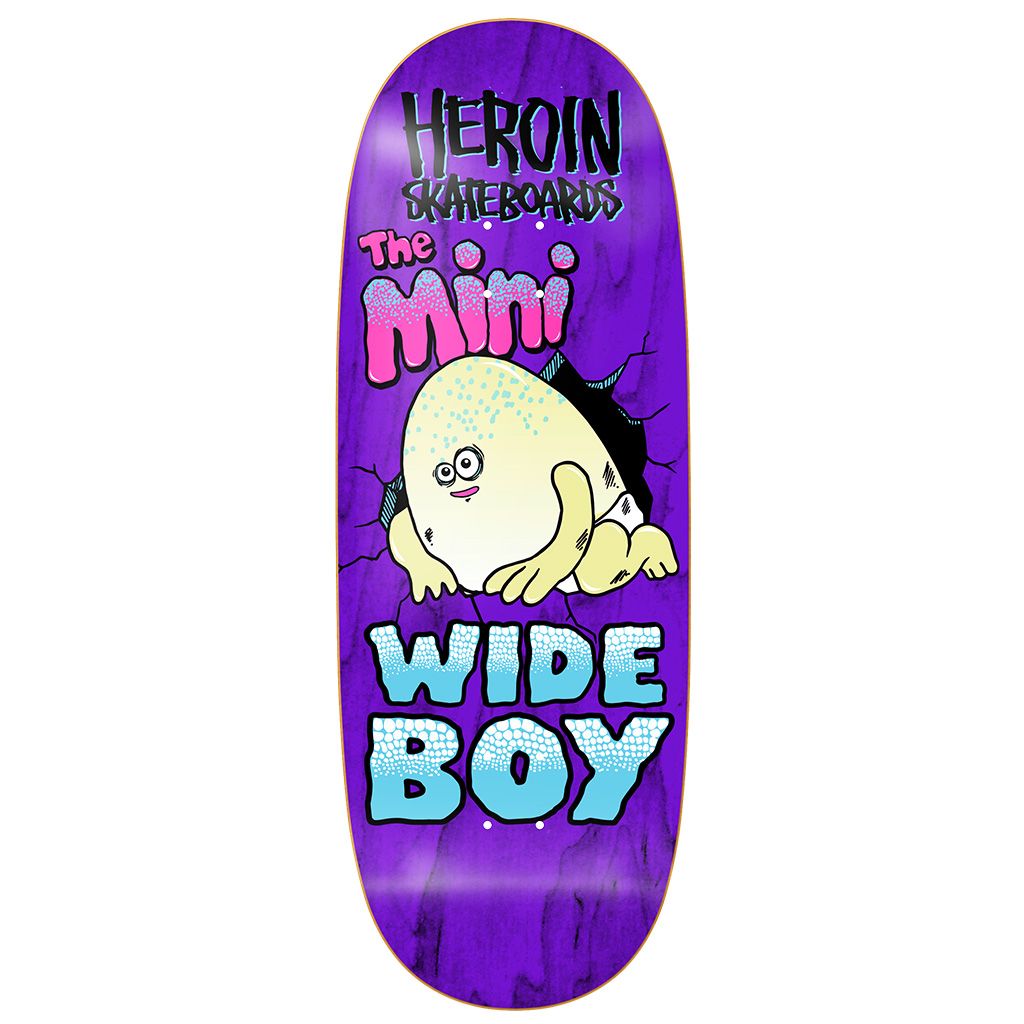 Heroin Skateboards Mini Wide Boy Deck 10.5