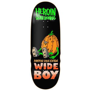 Heroin Skateboards Pumpkin Spice Wide Boy Deck 10.75"