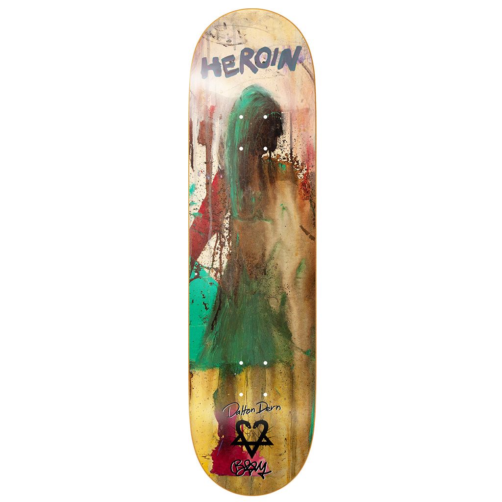Altamont × Heroin Skateboards スタジャン M Heroin Skateboards Dalton Dern Bam Deck 8.3875