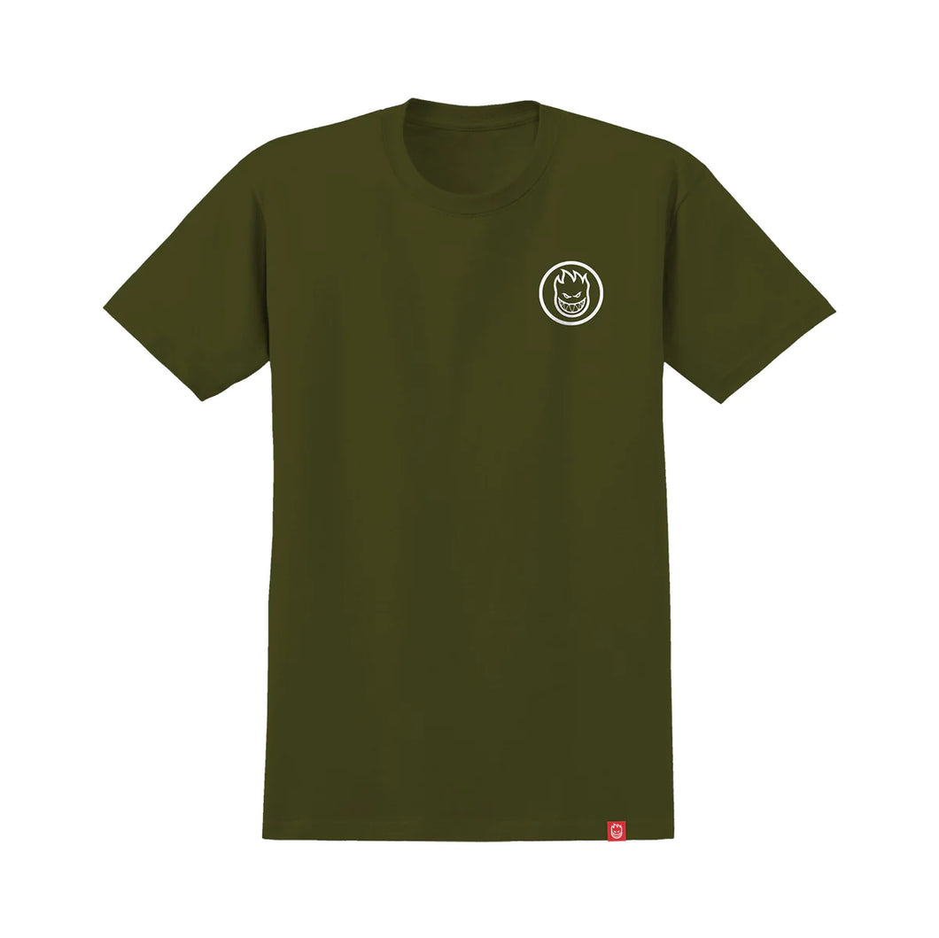 Spitfire Classic Swirl T-Shirt Military Green