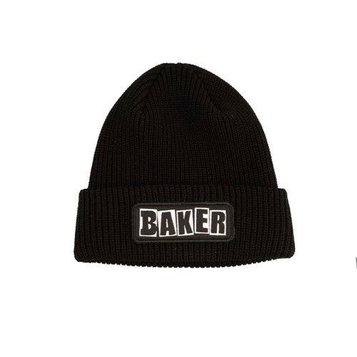 Baker Brand Logo Patch Beanie Black