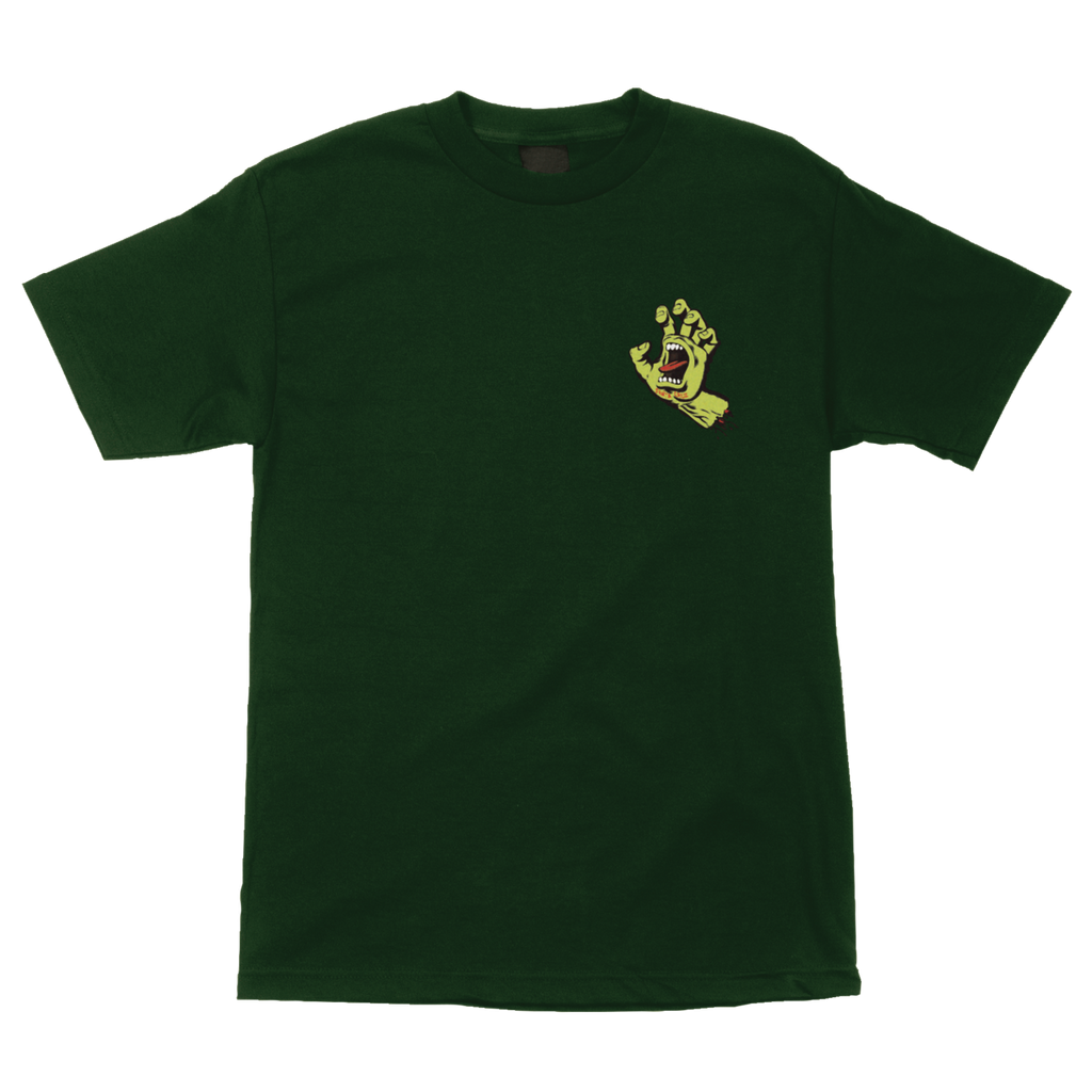 Screaming Hand T-Shirt Forest/Yellow