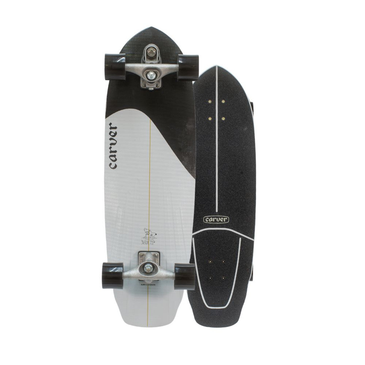 Carver Black Tip C7 Raw Surf Skate