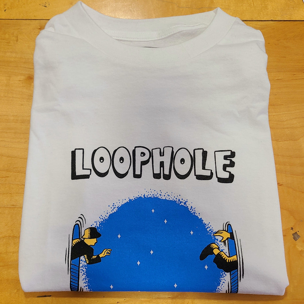 Loophole Wheels Portal T-Shirt White