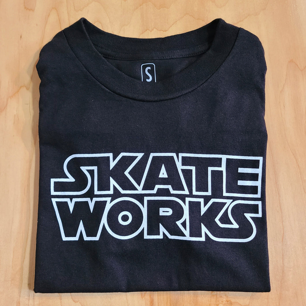 Skateworks Classic Logo T-Shirt Black/White