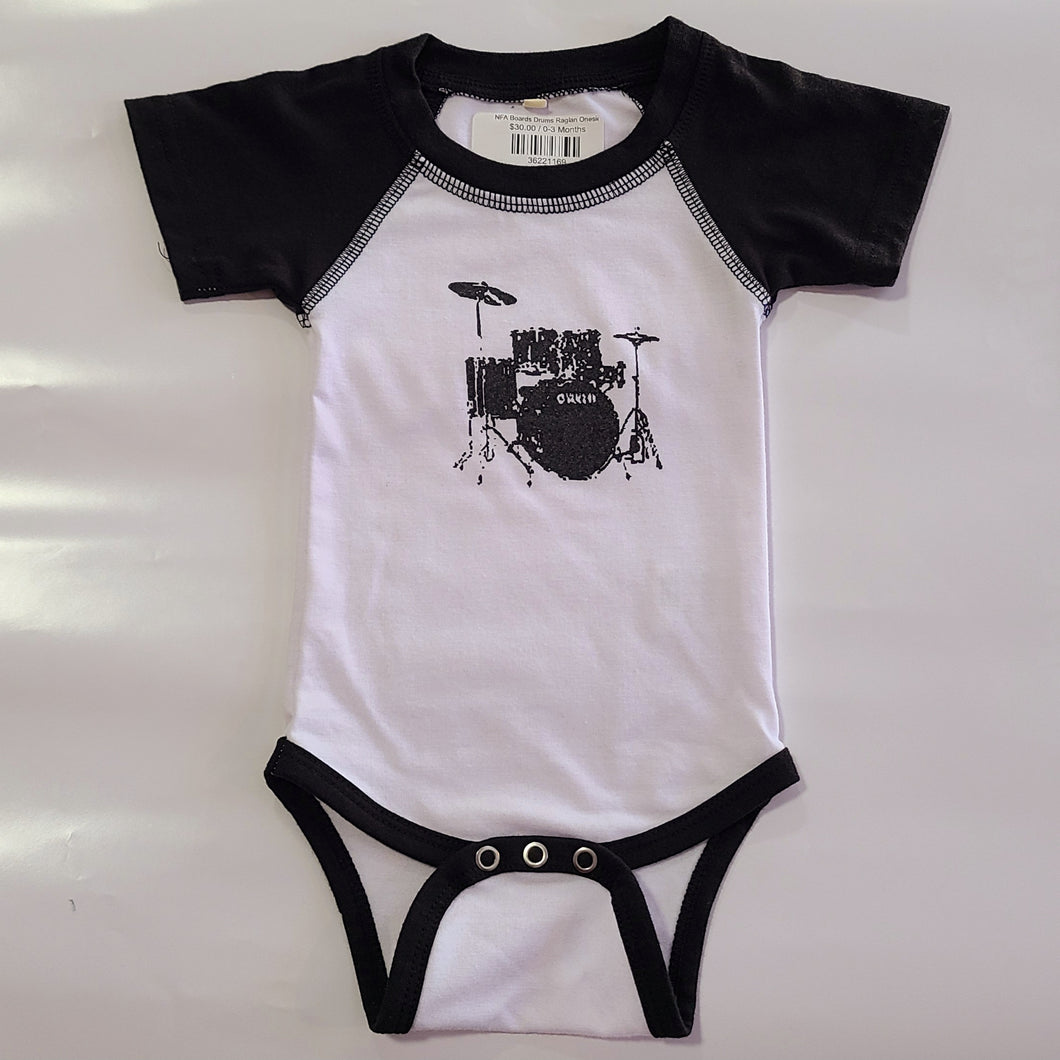 NFA Boards Drums Raglan Onesie