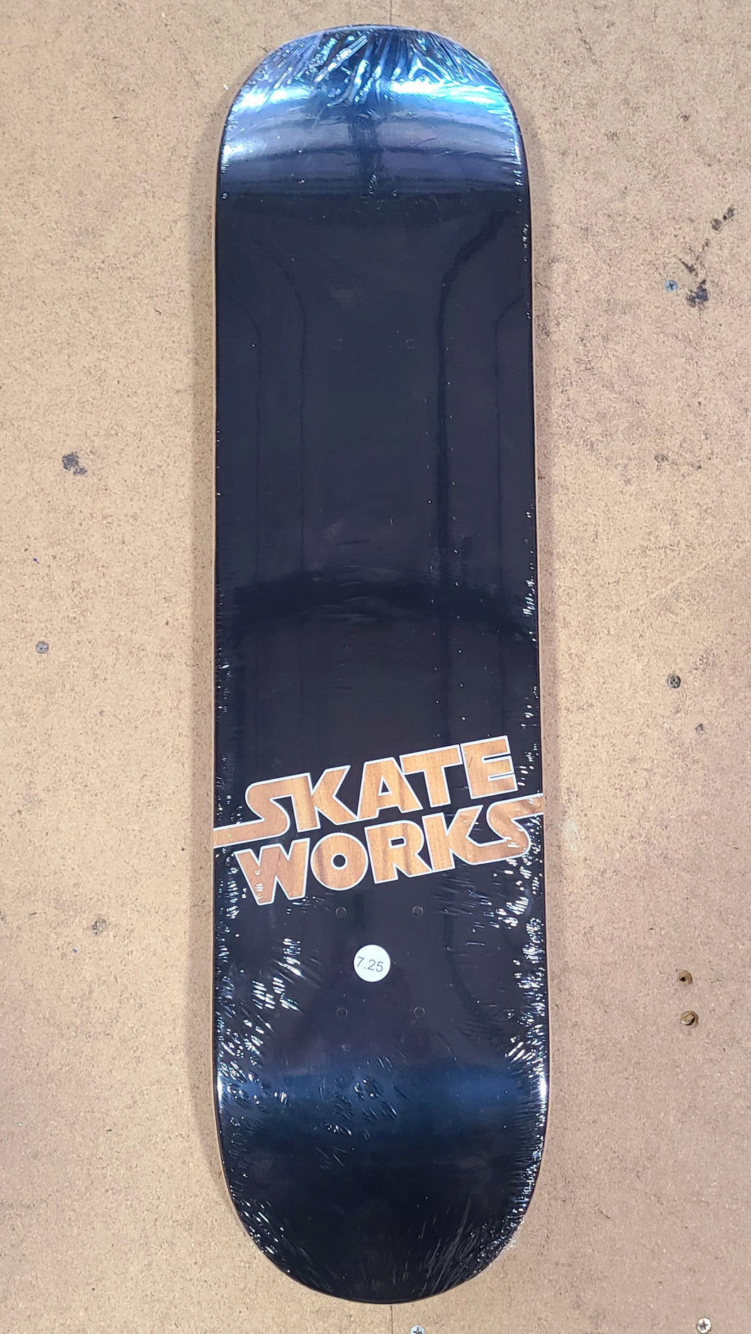 Skateworks Classic Wood Grain Logo Shop Deck 7.25