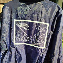 Load image into Gallery viewer, Doomsayers Snake Shake Coaches Jacket Navy
