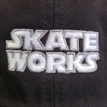 Load image into Gallery viewer, Skateworks Classic Logo Strapback Hat Black/White
