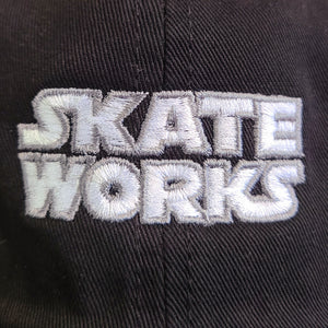 Skateworks Classic Logo Strapback Hat Black/White