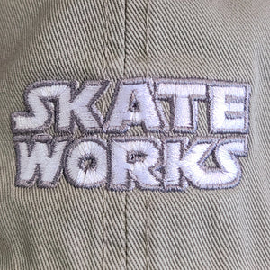 Skateworks Classic Logo Strapback Hat Eucalyptus/White