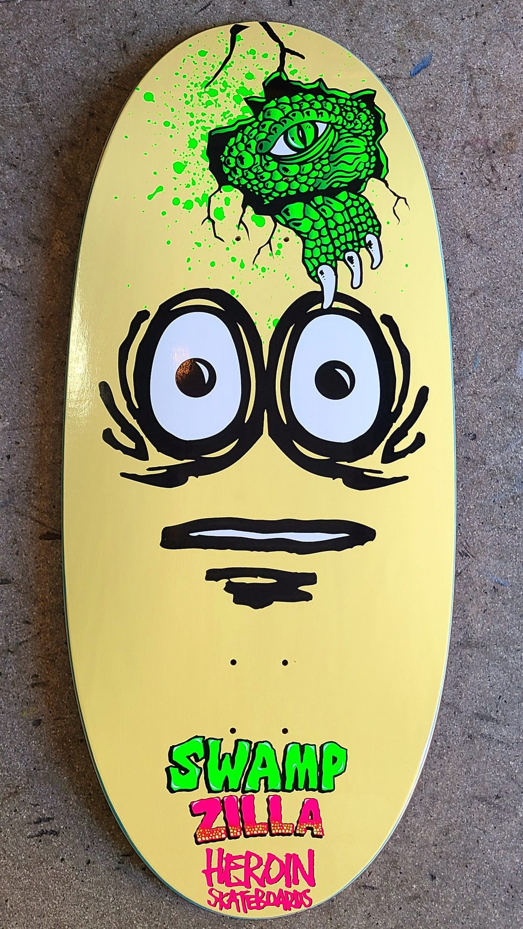 Heroin Skateboards Swampy Swampzilla Deck 13